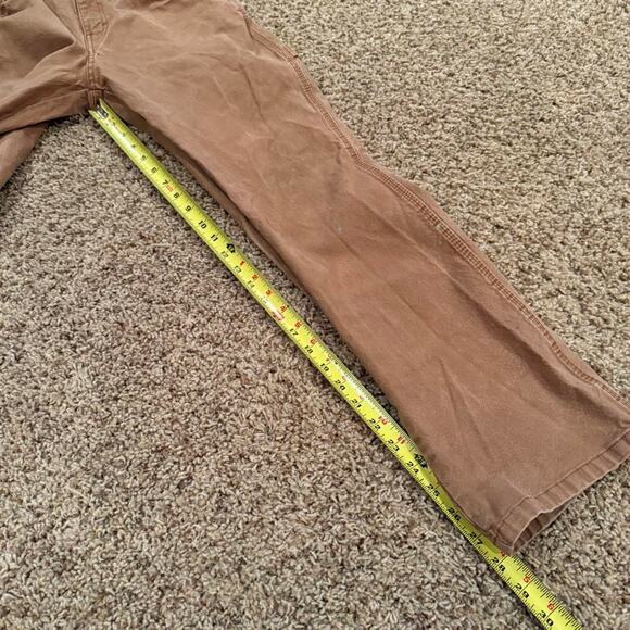 Dickies Carpenter Painter Workwear Utility Pocket Tan Pants Paint Splatter Wear - Picture 8 of 8